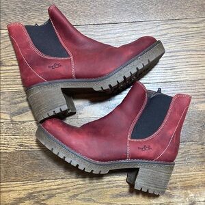 Bos & Co Leather Ankle Boots Size 38